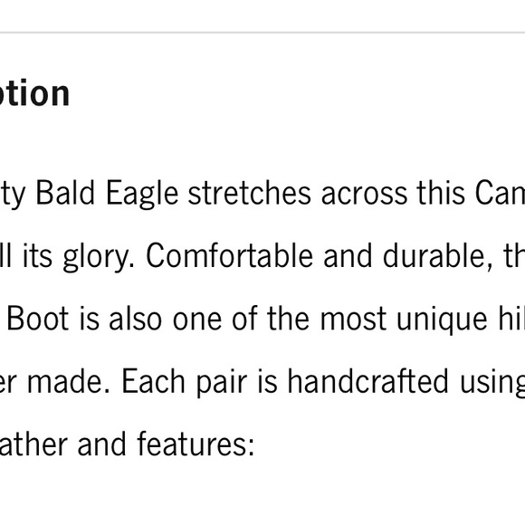 Inkkas Bald Eagle Camping Boot - worn twice! Smoke free home - Picture 3 of 8